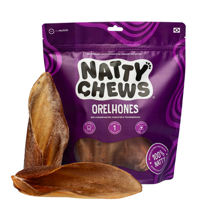 Orelhones Natty Chews - 3 Un Orelha Bovina