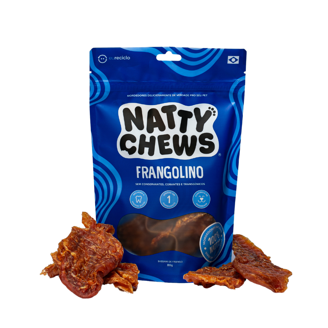 Frangolino Natty Chews - 80g Sassami De Frango