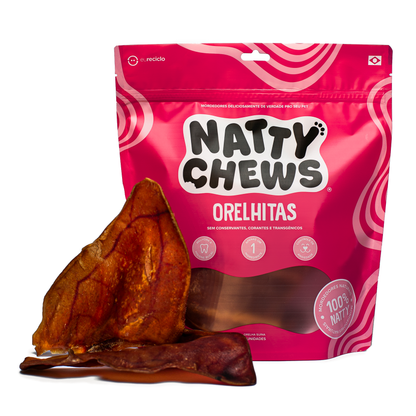 Orelhitas Natty Chews - 3 Un Orelha Suína